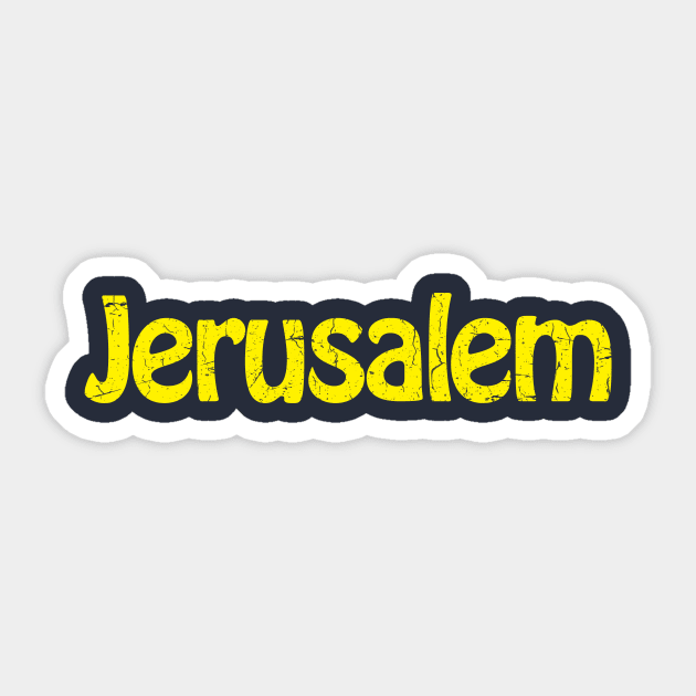 Jerusalem Sticker by TheAllGoodCompany